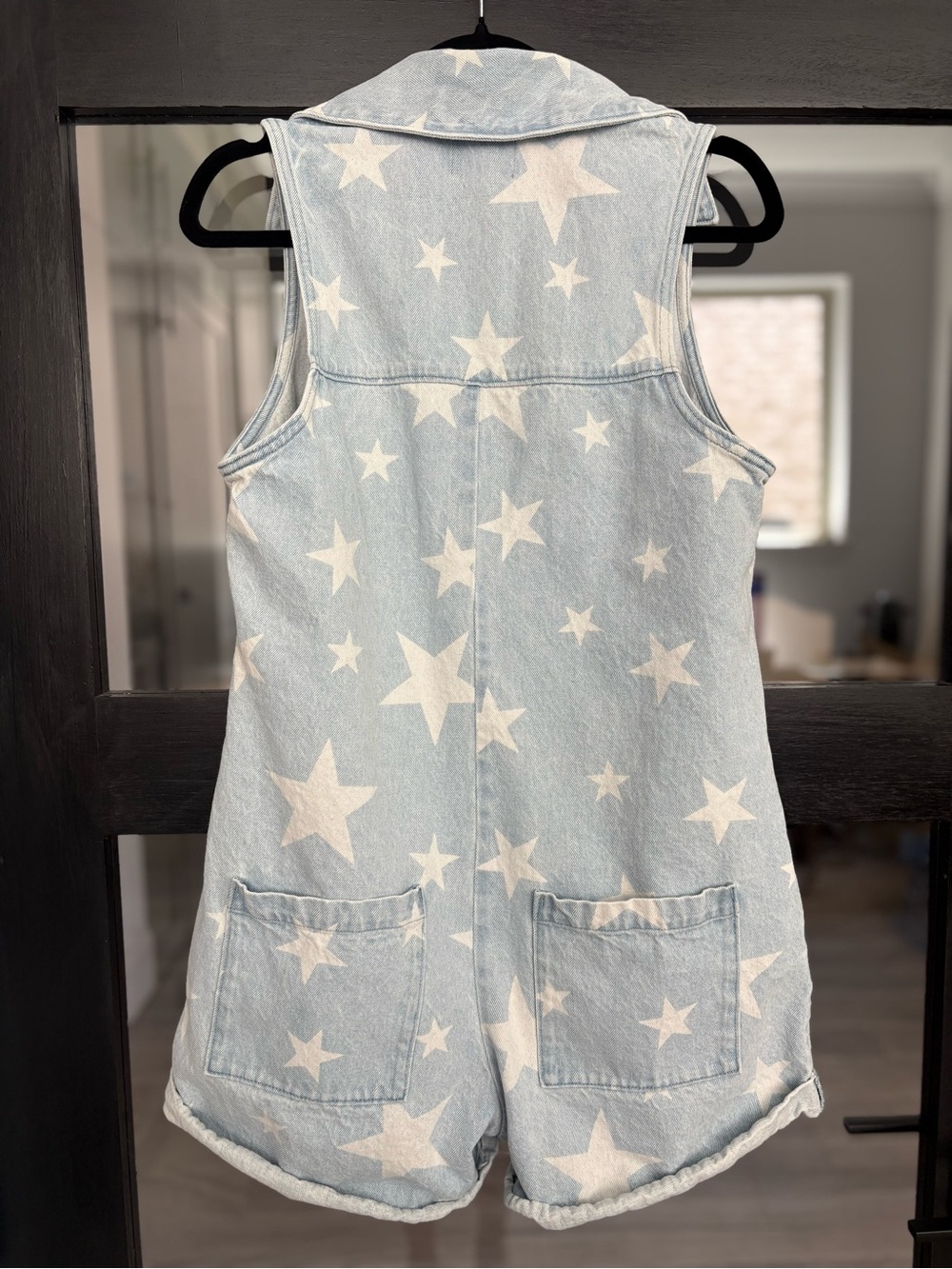Show Me Your Mumu Reno Romper You’re A Star Revolve Denim Patriotic Summer M #4 - Picture 8 of 13